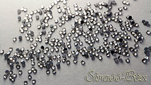 Hotfix DMC Strasssteine Black Diamond SS10 Stückzahl wählbar Smoke Grau Strass 1000 – Bild 2