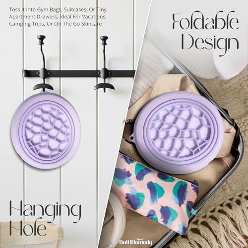 Image of Ice Bath Tub for Adult for Bathroom, Foldable hot water tub for Home Use with Drainage Hole, Thickened Insulated Ice Bathtub, inflatable hot tub for adults (Purple)