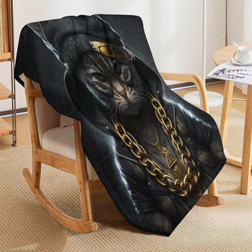 Manta de sofá mullida con tejido térmico supersuave para gatos 8