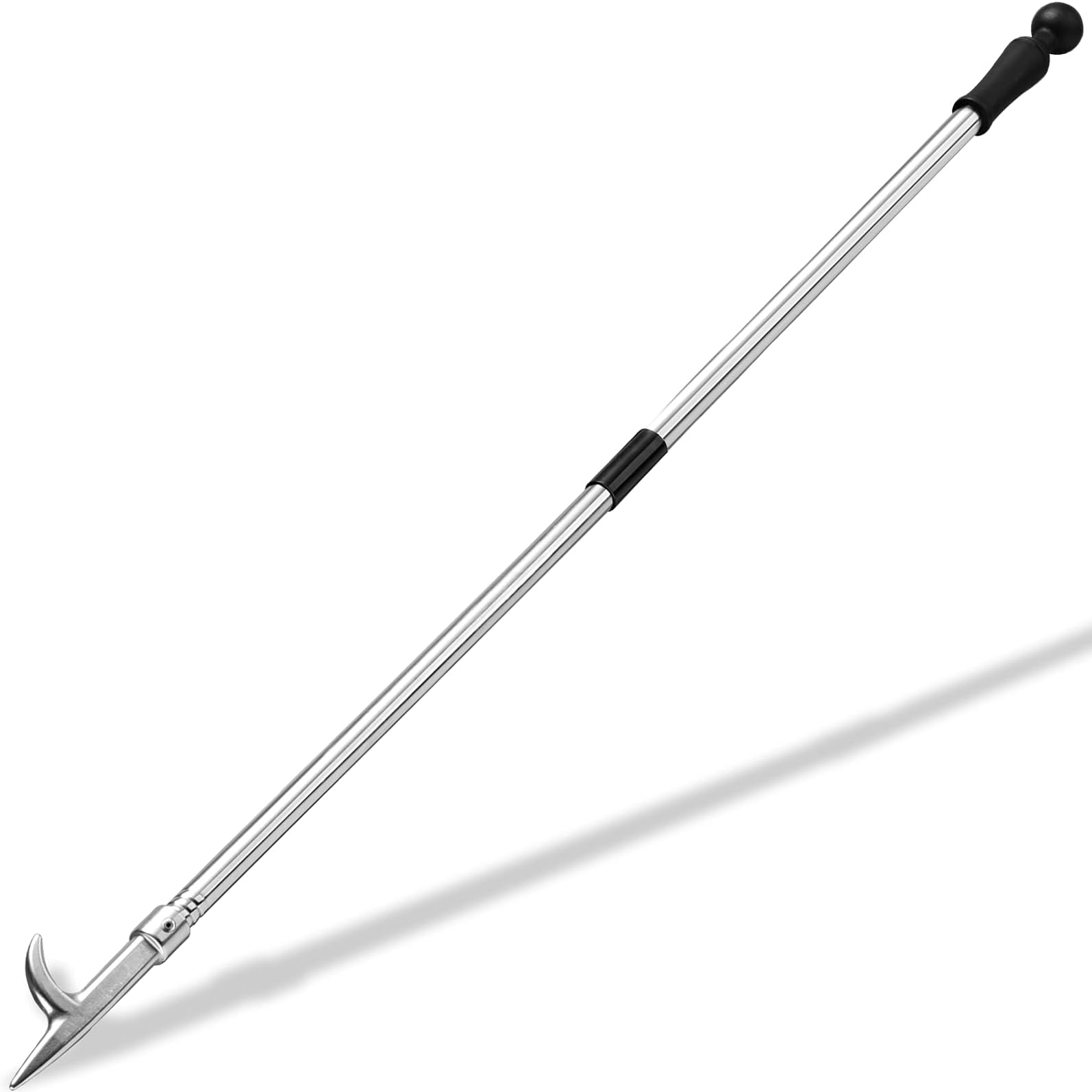 Harrms Fire Pit Poker for Wood Burners, 78cm Long Pire Pit Poker Stick Silver Steel, Fireplace Tools Campfire Poker Heavy Duty for Log Burners, Fireplace, Camping, Wood Stove