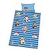 Produktbild Herding Paw Patrol Bettwäsche-Set, Cotton, Blau, 40 x 60 cm, 100 x 135 cm