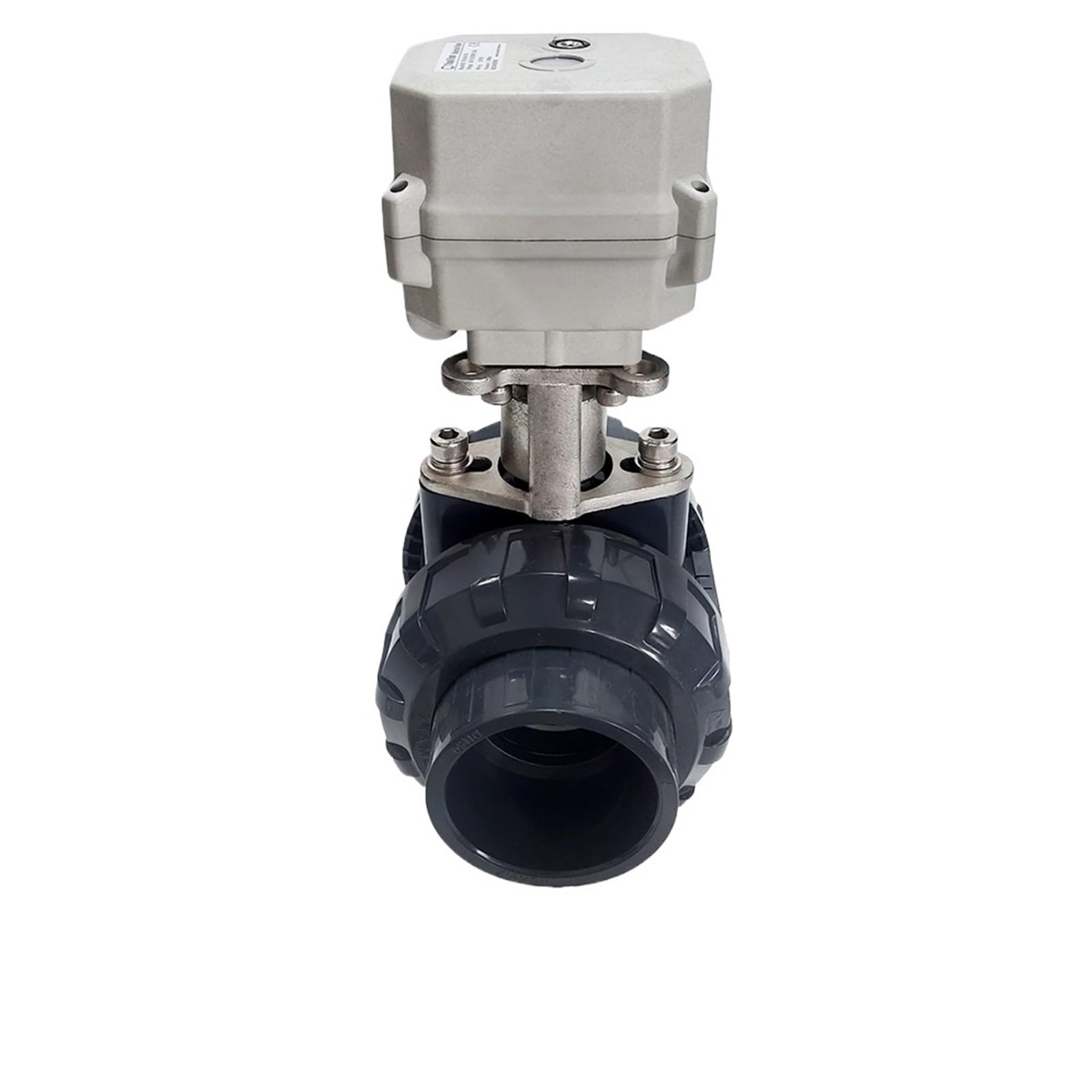 Elektryczny zawór sterujący DN50 UPVC True Union 2" z analogowym sygnałem sterującym 0-5 V, 0-10 lub 4-20 mAh (GLUE END (63MM)-0-10V)