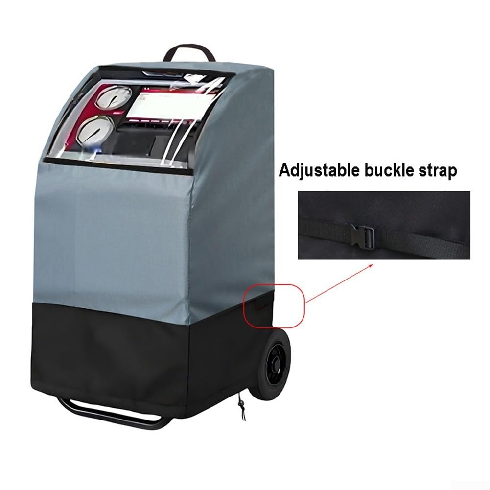 Funda protectora para máquinas Robinair A/C de recuperación W/para ventana - Compatible con 34288NI | 34788NI | 34988NI | AC1234-4/9 y para Premier R-134a | Tela Oxford 420D | UV