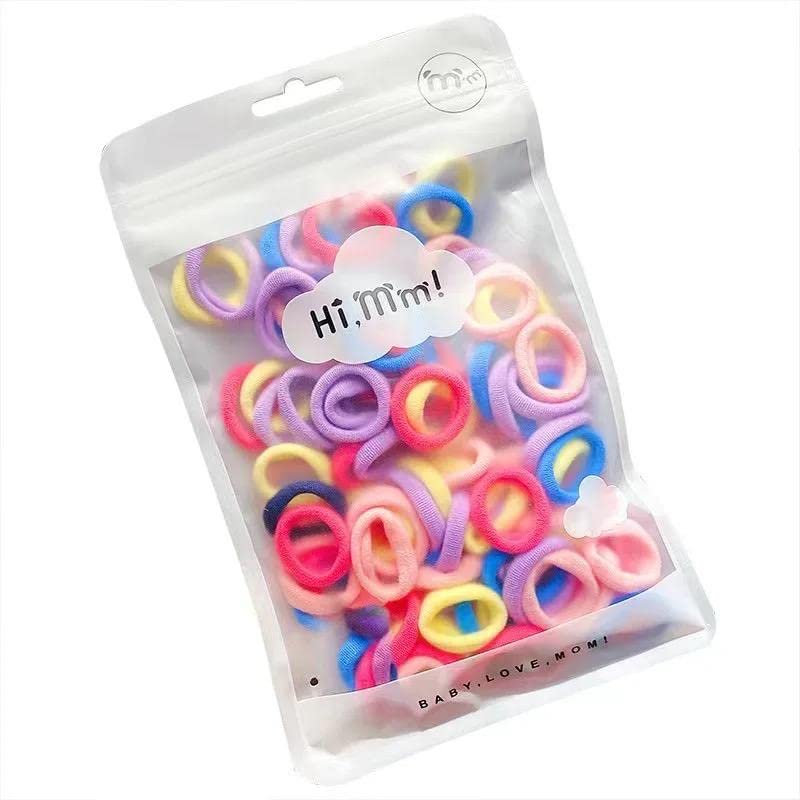 Radhya Accessories Colorful Rubberband Packs for Kids, Hairties for Girls, Elastic bands for Women Multicolor Hairties Pony Grip (100 pcs per pack) (B0C2CJ422F) Amazon Price History, Amazon Price Tracker