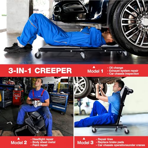 WheelX 36 Inch 3-in-1 Mode Creeper