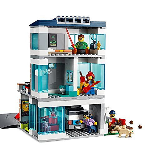 LEGO 60291 City Modernes Familienhaus, Puppenhaus Bauset mit Straßenplatten – Bild 4