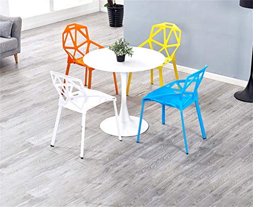 Tabouret de bar orange gain de place avec dossier pour intérieur extérieur - 3
