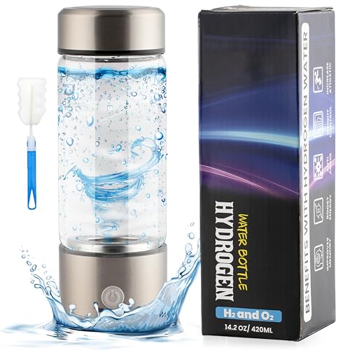 ZEICO Hydrogen Water Generator Bottles – 1680PPB, SPE PEM Technology, 3Min Rapid Hydrogen Water...