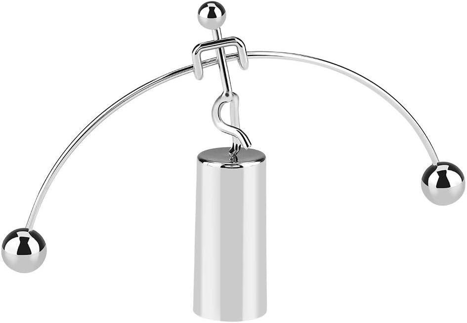 Fdit Mini Newton's Cradle Toy Balance Ball Toy for Physics Classic Science Fun Office Desk Toy accompany your child's Grown-Up