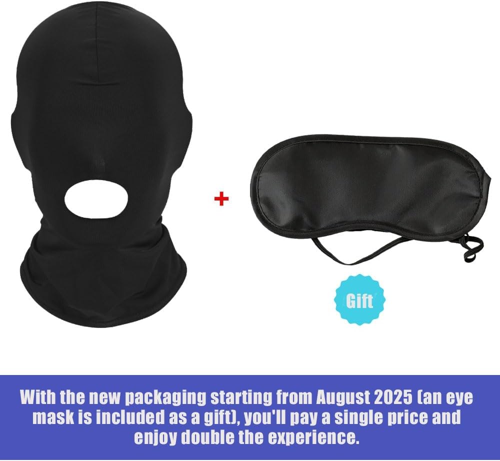 Sexy Bondage Blindfolds Couples Full Face Mask Open Mouth Halloween Costumes Parties Events Breathable SM Masks