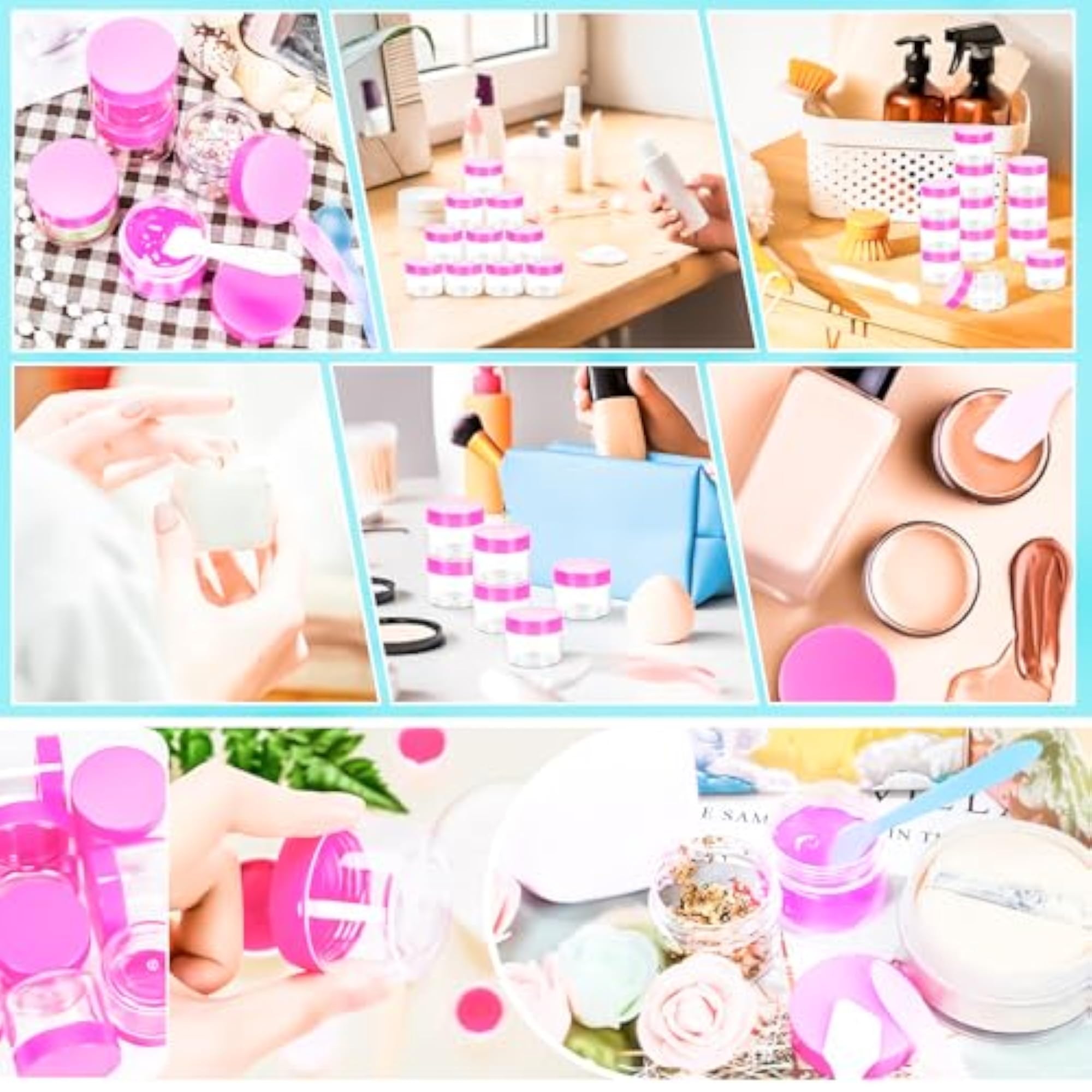 35Pack 20g Small Plastic Cosmetic Containers with Lids