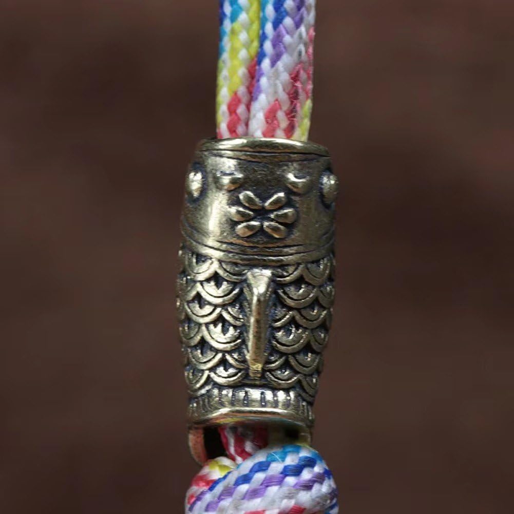 Zawieszka w kształcie ryby, linka paracord, perła, mosiądz, antyczna smycz, zawieszka do bransoletki, naszyjnika, breloczka, dekoracja
