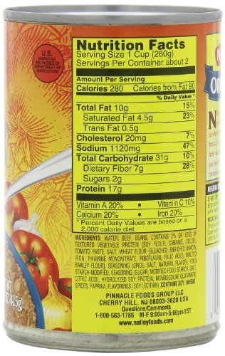 Nalley Original Chili Con Carne with Beans, 14-Ounce Cans (Pack of 8)