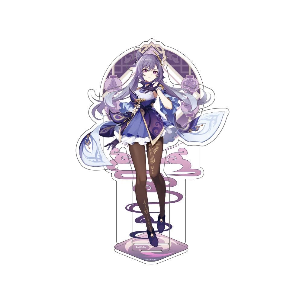 Keqing Genshin Impact stand de personnage de Liyue pour décorer un bureau de gamer passionné
