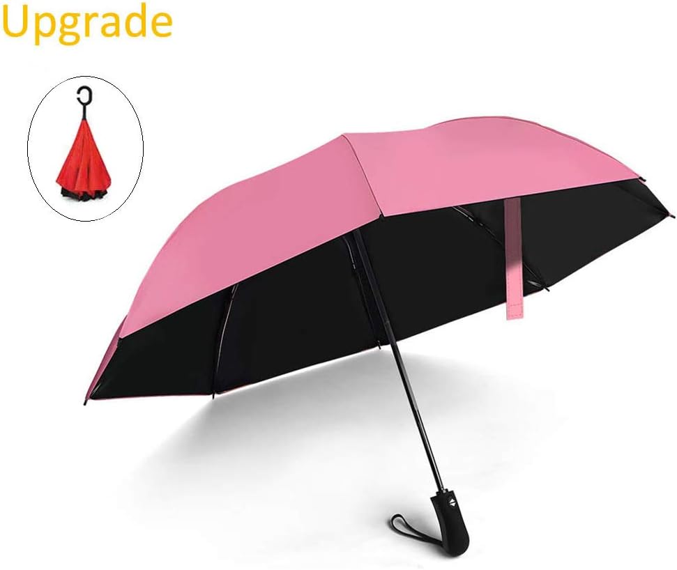 MY'S Double Layer Inverted Umbrella,Windproof & Rain Proof Reverse Folding Cars Umbrella