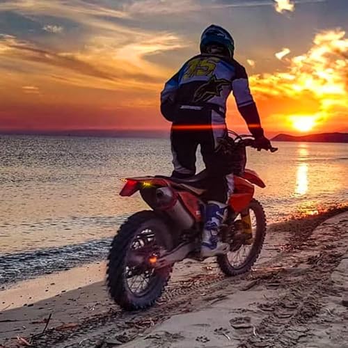Image of Motorcycle LED Rear Fender 12V LED Tail Light Brake Lamp with 2pcs Turn Singla Light For Off-road Motorcycle Motocross Dirt Bike