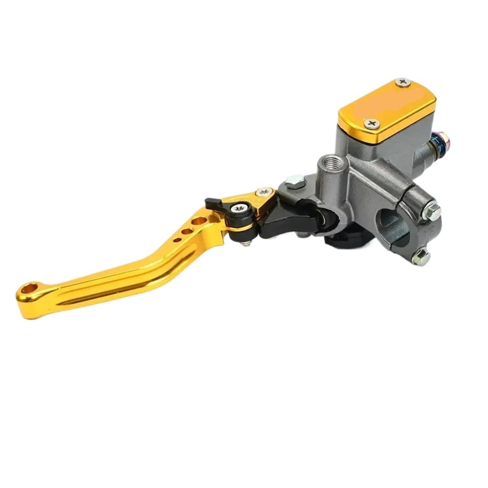 Embrague de Motocicleta Palanca de Embrague hidráulico para competición para Motos para Yamaha, para Kawasaki, para Honda y para Suzuki(Gold-B)