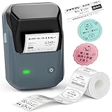 NIIMBOT B1 ラベルメーカー ラベルプリンター 感熱ライター 値札プリンター DIY 商業 宛名メーカー 2 インチ Bluetooth ポータブル 名前ラベル 郵便宛名 価値のある食品の表示 梱包などに使いやすい 冷蔵庫保管 配送 整理 充電式 Android iOS対応 (ラベル用紙付属) ブルー