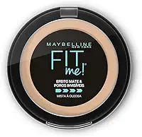 Maybelline NY Pó compacto Efeito Mate e Poros Invisíveis Fit Me Médio Claro Bege B03