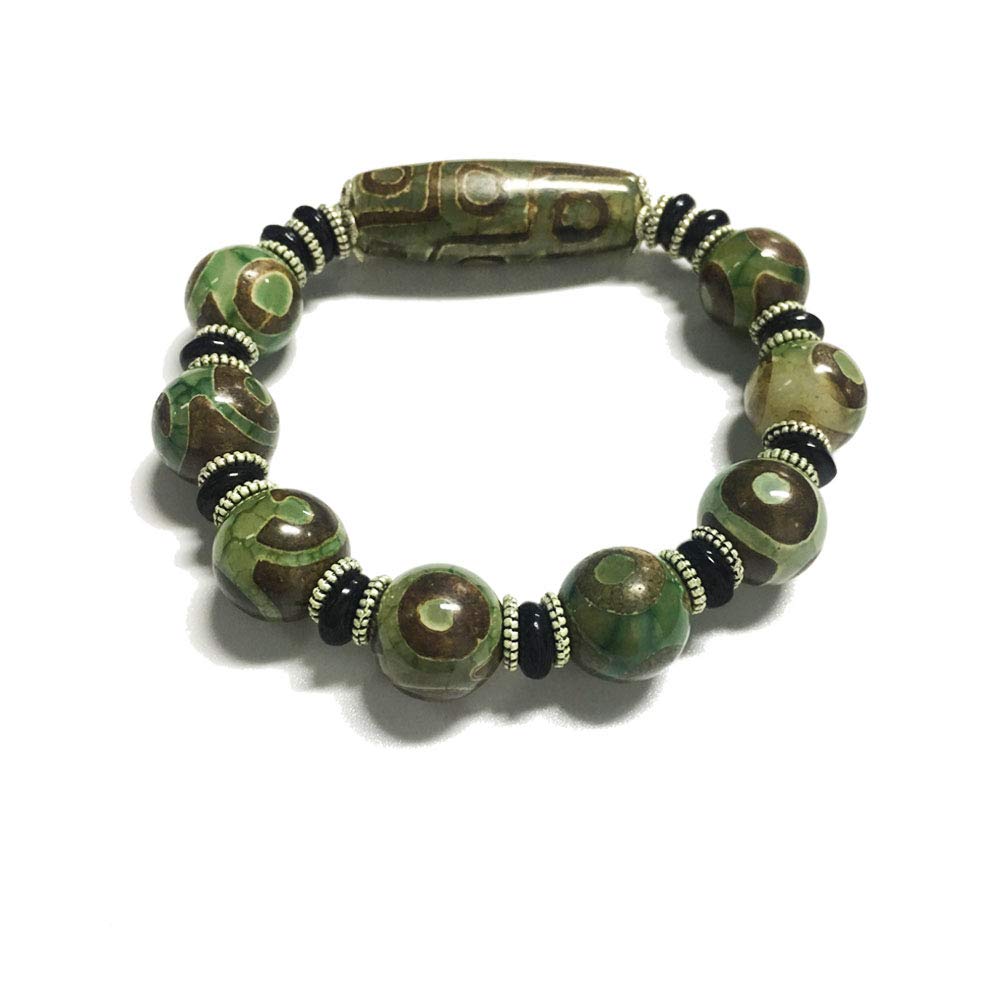 Agate Beads Bracelets Colorful Multi Elastic Expansion Stretch Suitable for Men and Women Good Luck Bracelet Gift