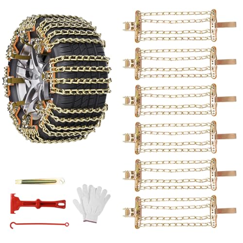 Qoosea Snow Chains for Car & SUV Iron Chain 4