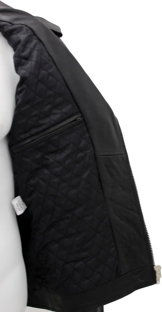 Men's Stylish Brando Casual Black Leather Biker Jacket