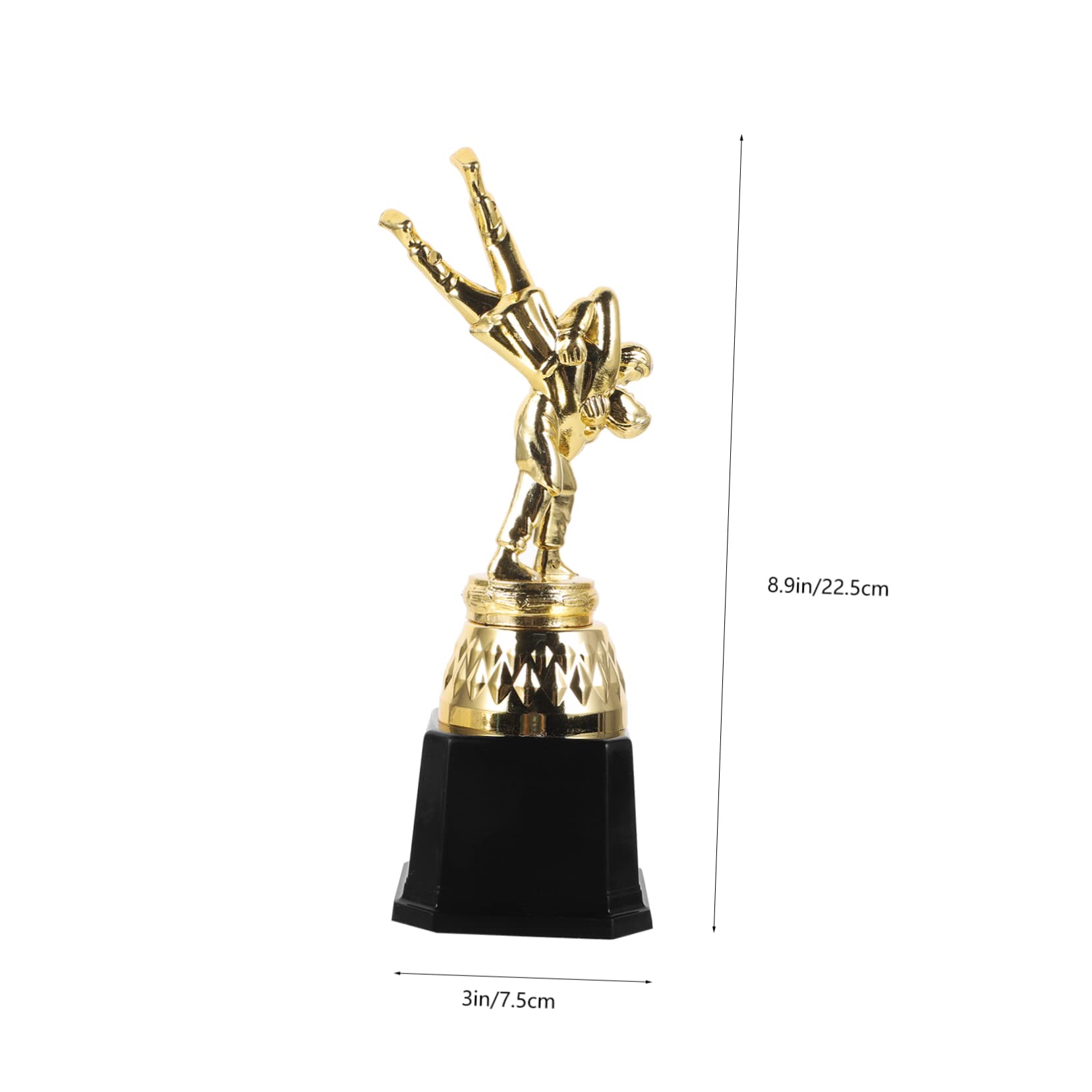 ibasenice Wrestling Competition Trophy Model Kindergarten Trophy for Award Cup Wrestling Design for Sports Events and Recognition Celebrations