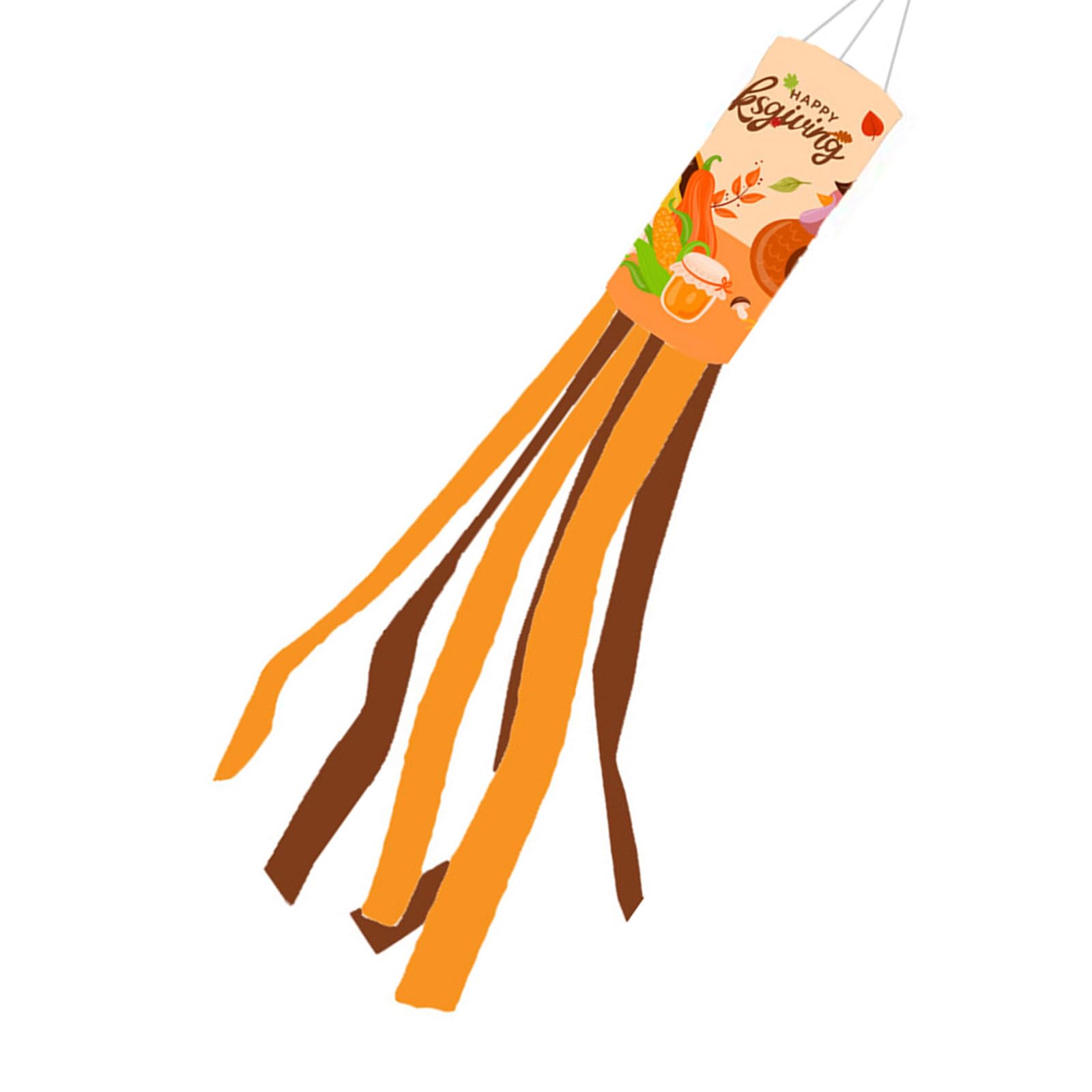 Jazuaiao Fall Thanksgiving Windsock, 28inch Weather Resistant Decoration for Outdoor Space Outdoor Hangings Decoration