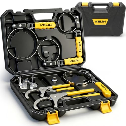 KELIN 8-Piece Oil Filter Wrench Set