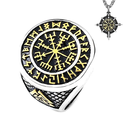 Bague collier Viking Vegvisir homme, fini les bijoux ternes