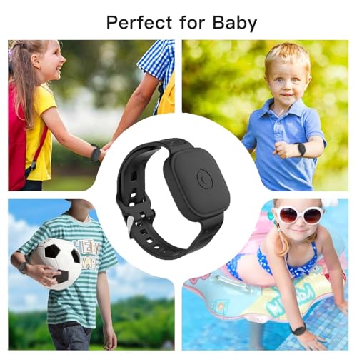 Accesorio Tile Mate 2022 con protección impermeable: pulsera infantil ajustable negra 3