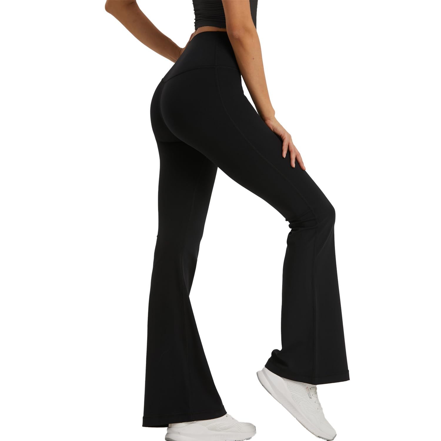 Pantalones de Yoga para Mujer Cintura Alta Yoga Pants Bootleg Pantalones de Jazz Control de Barriga Elasticos Comodos para Fitness,Entrenamient,Gym, Deportiva,Casual, Trabaj