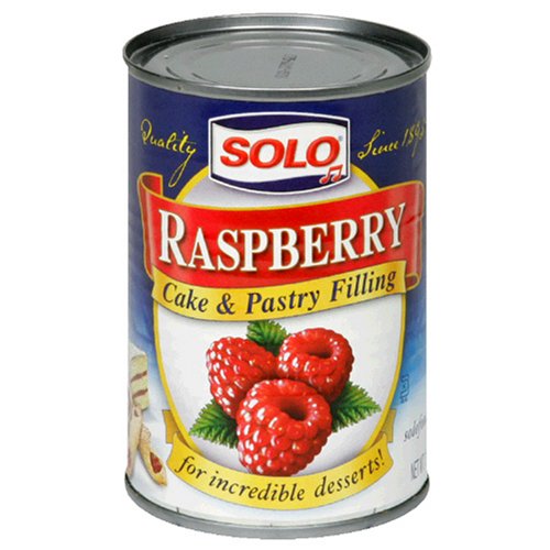 Solo Filling, Raspberry, 12-Ounce Unit (Pack of 12)