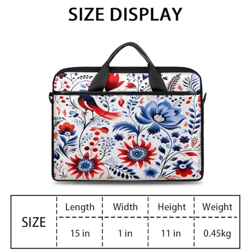 Bolso Abstract Boho Floral para Laptop 15" miniatura 2