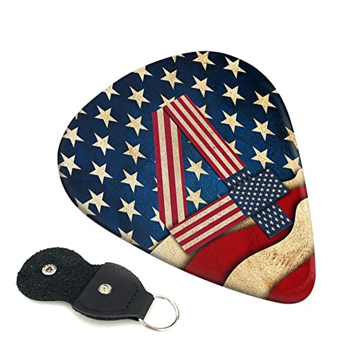 Lot de 6 médiators drapeau patriotique pour guitare acoustique, guitare électrique, basse, ukulélé – fins, moyens et… - Les Beatles, Paul McCartney, John Lennon, RIngo Starr, George Harrison Lot de 6 médiators drapeau patriotique pour guitare acoustique, guitare électrique, basse, ukulélé - fins, moyens et…