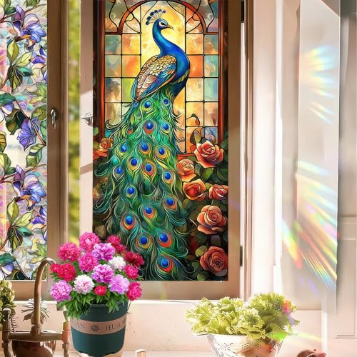 Película para ventana decorativa HOMETITUTE 39.3x17.7 pulg miniatura 4
