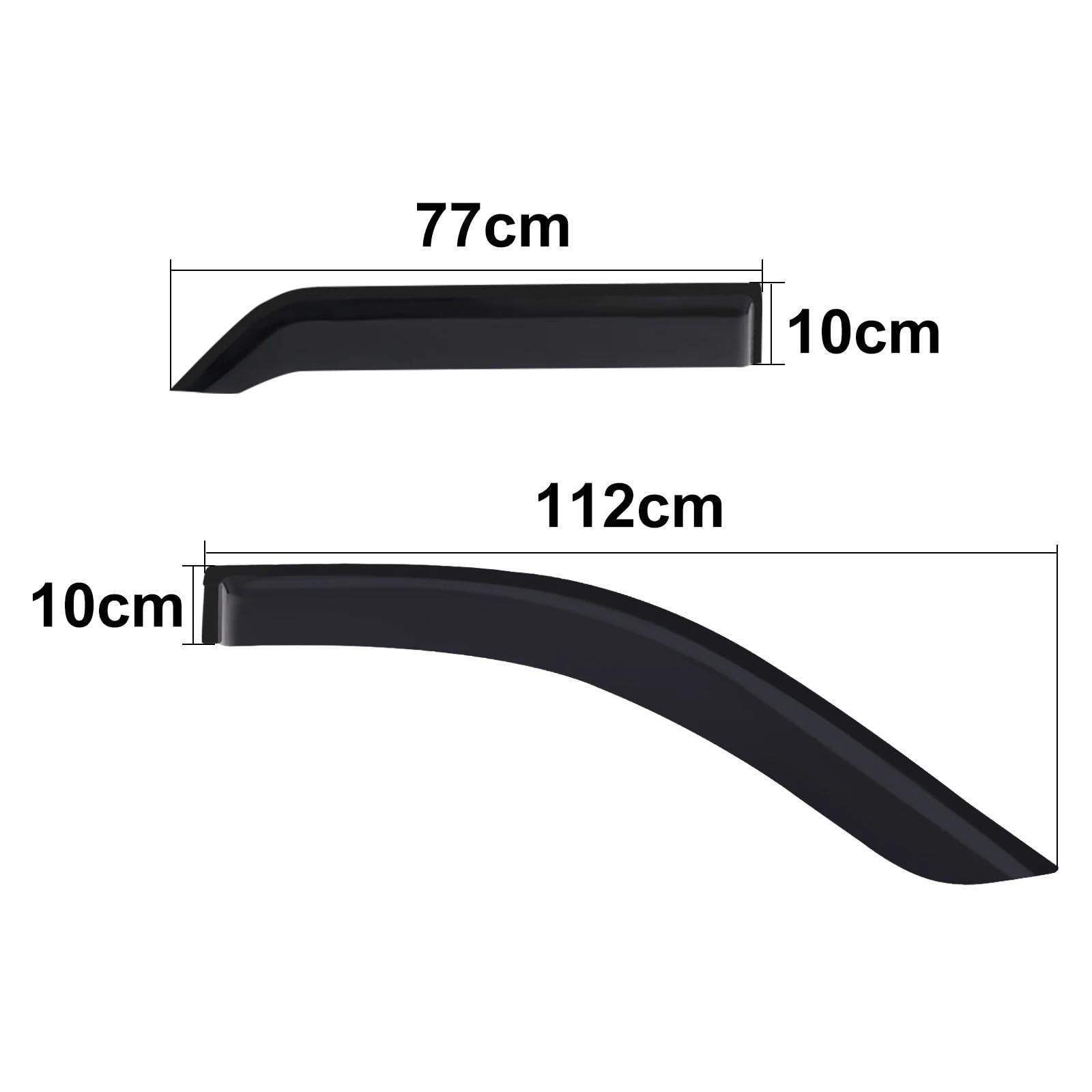 Viseras Viento para Toyota para Fortuner 2015-2020 2021 2022, Doble Cabina, Deflector De Viento, Parasol, Protector contra La Lluvia, Visera para Ventana Guardias Lluvia