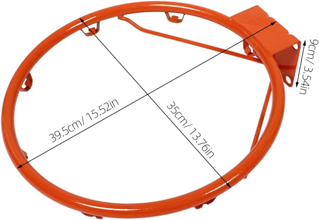Kisangel Basketball Goals Outdoor Wall Mounted Basketball Hoop Replacement Rim Easy Install for Boys and Girls