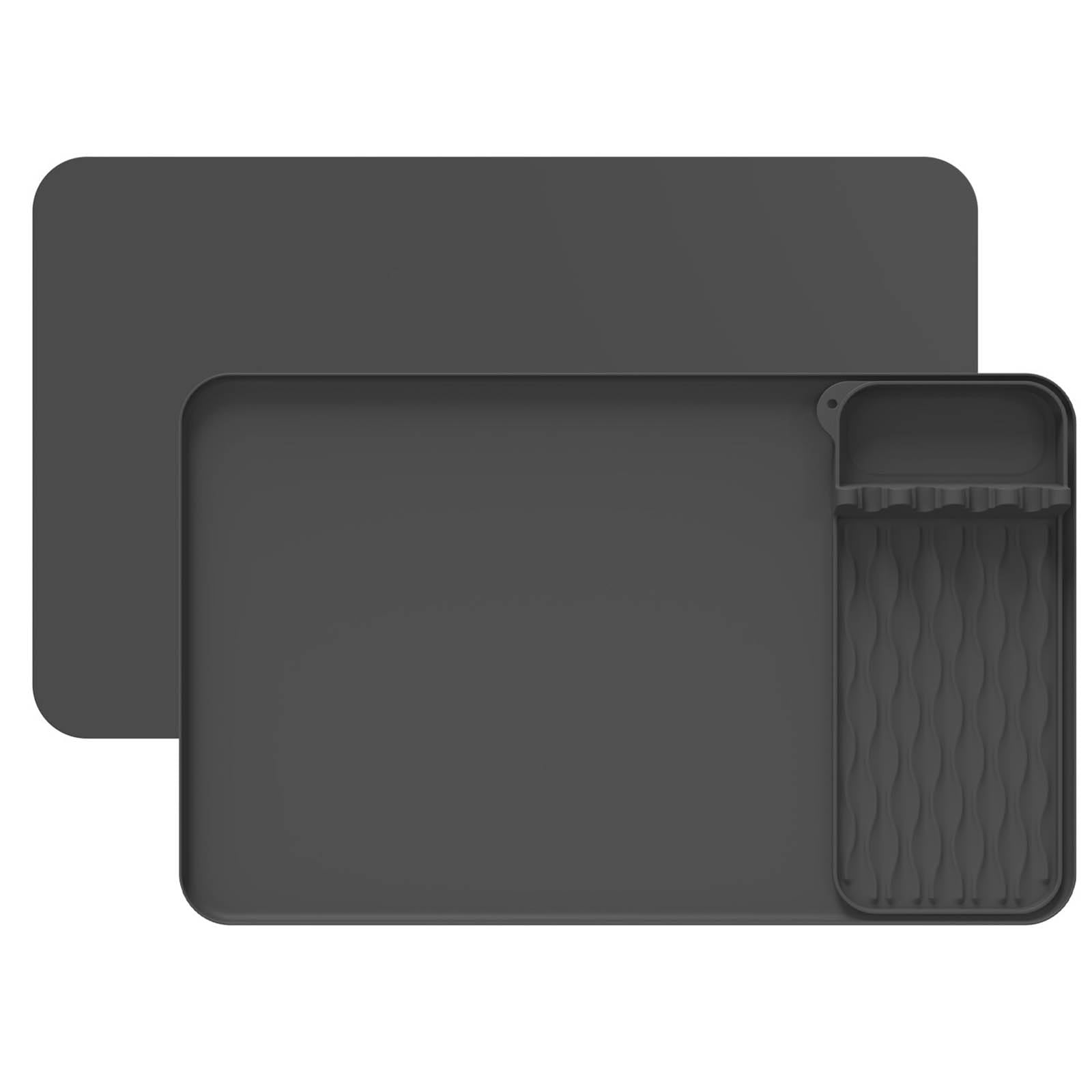 Buxuaaaa Practical Silicone Countertop Protector for Hot Appliance Nonslip Heatproof Mat with Spill Containment Edges Silicone Appliance Protector