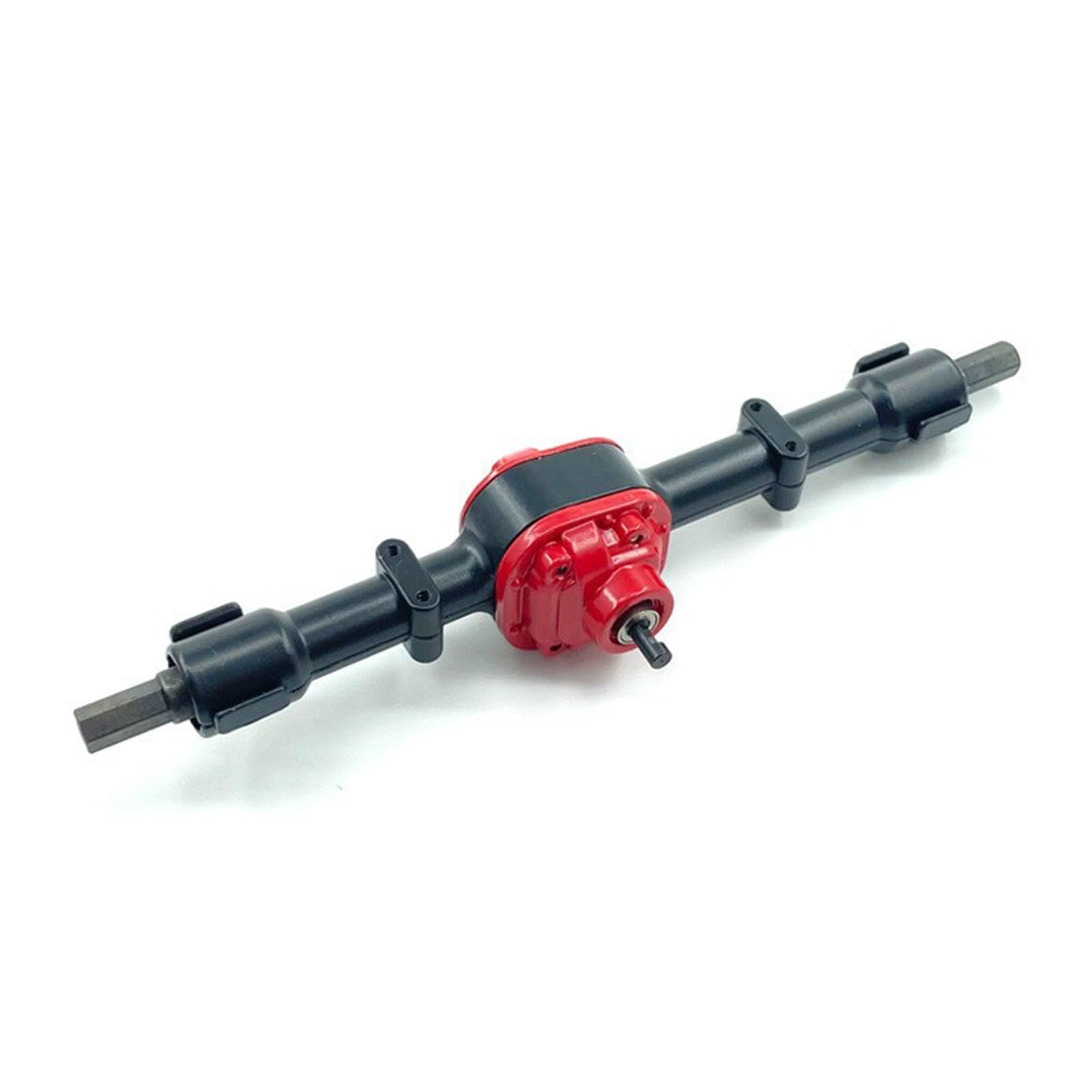 2 Piezas Eje para Coche RC Eje Delantero Eje Trasero Carcasa de Eje Accesorios de Recambio para Sustitución con Material Ensamble Fácil, Negro