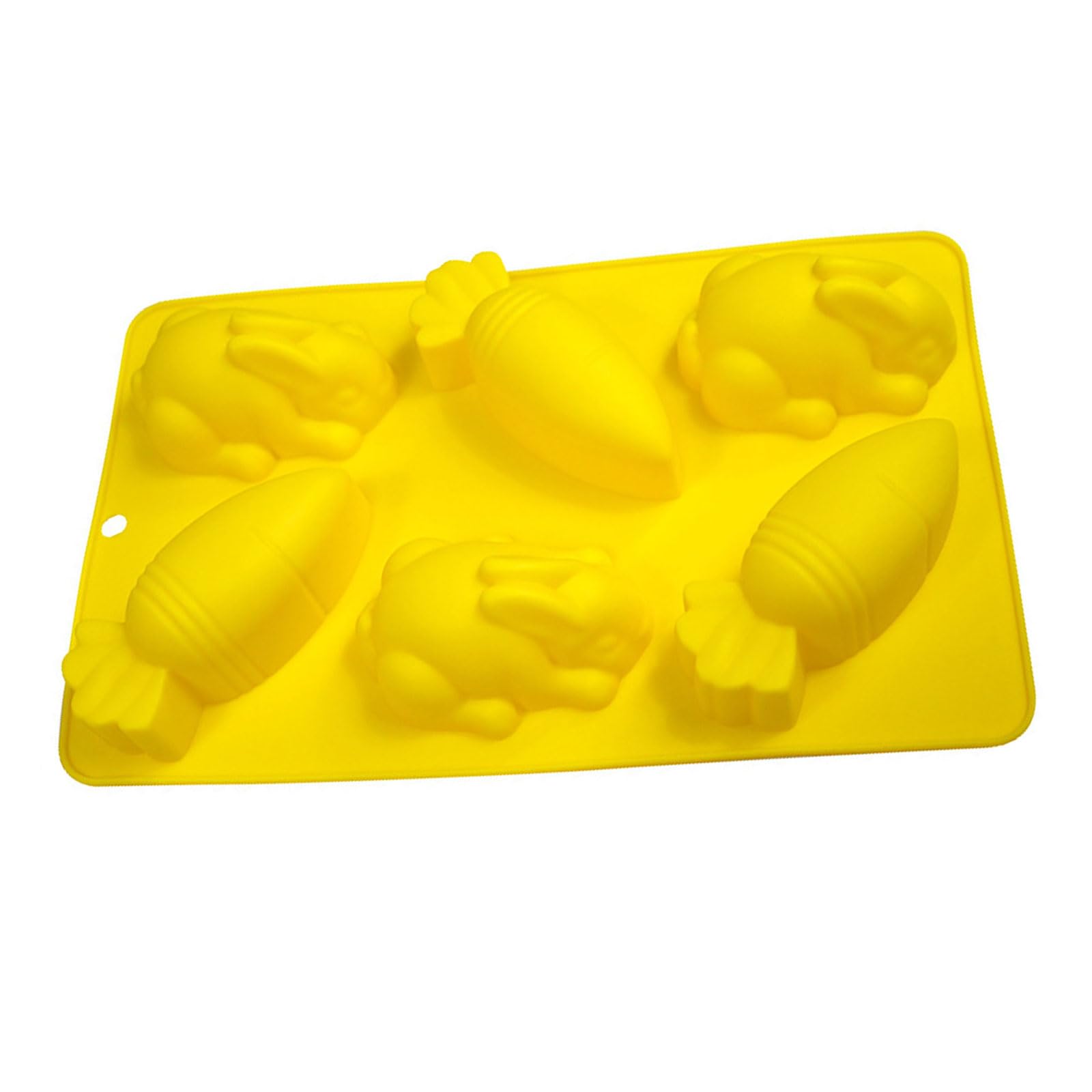 Tsophreniq Unique Rabbits and Carrot/Eggs Silicone Molds for Cakes Snacks and Creative Cooking Practical Kitchen Bakeware Lagomorph Carrot/Eggs Fabric Cake Cast