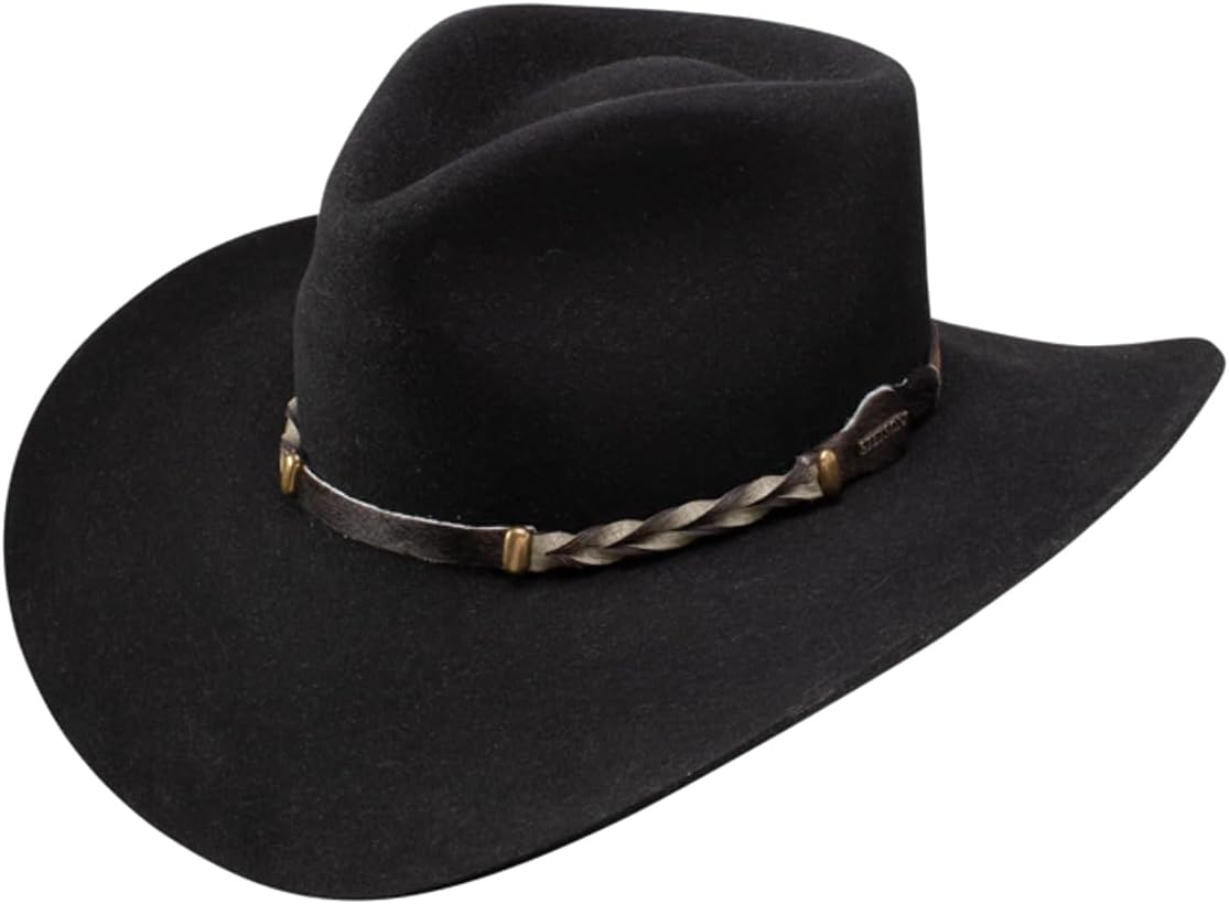 Stetson Drifter Black 4X Felt Cowboy Hat at Amazon Men's Clothing