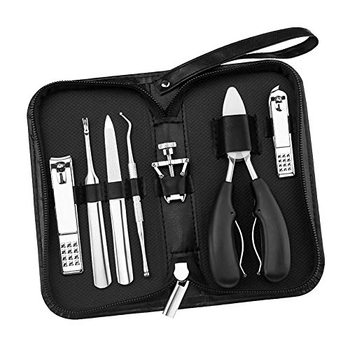 Phiraggit Cortau�as Pies Profesionales, Alicates de U�as 7 en 1, Pinzas para U�as Gruesas y Duras, Paroniquia, Onicomicosis, Hongos en Las U�as, Pedicura y Herramientas de Manicura, Preciso y Seguro