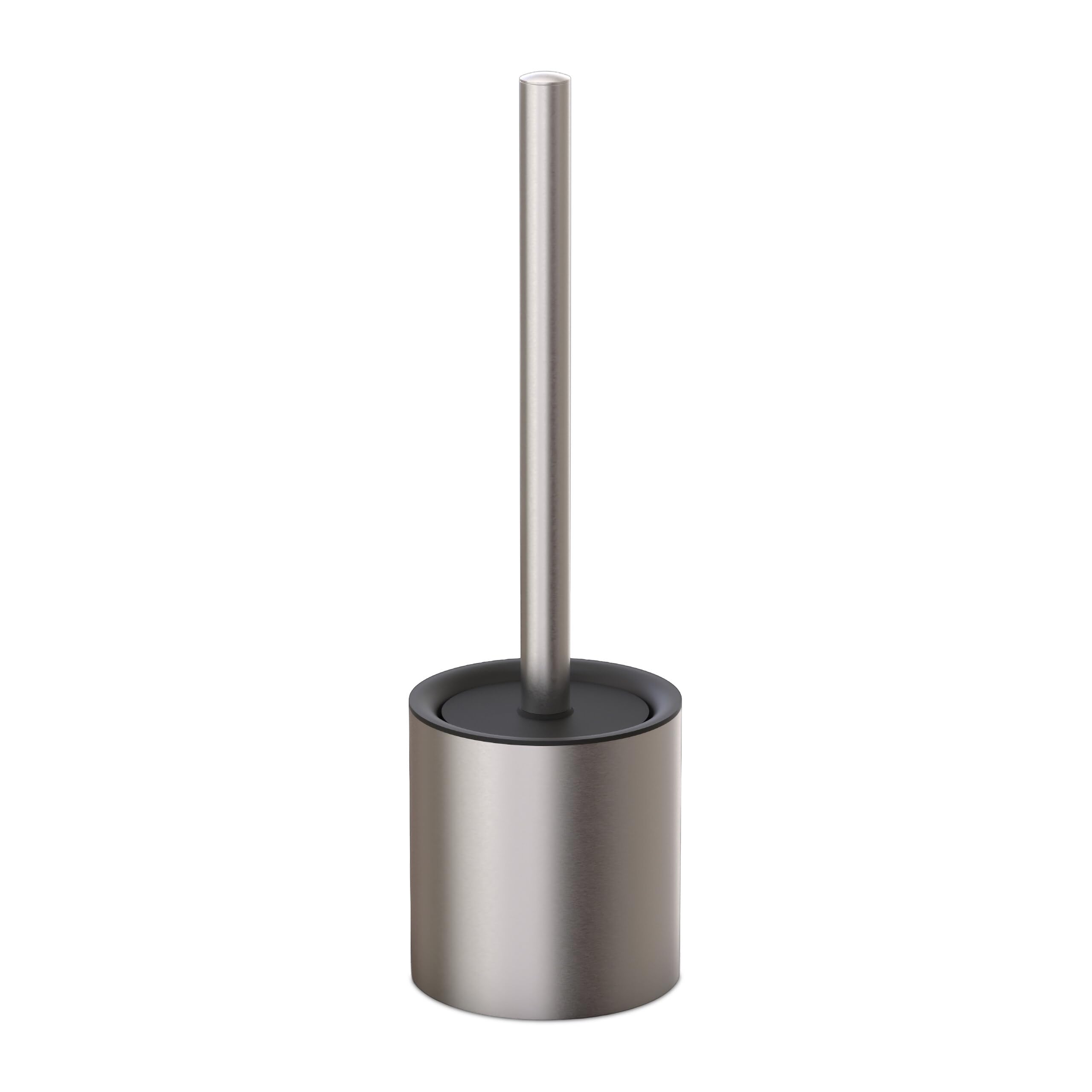 Porte-brosse WC stable Relaxdays en métal pour éviter les basculements et les gouttes au sol