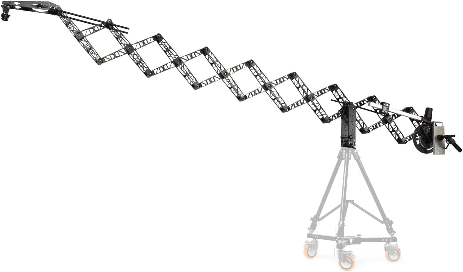 Powermatic Scissor 17ft Telescopic Camera Jib Crane for 3-Axis Camera Gimbals. Payload up to 15kg/33lb. for Video & Fim Productions (JB-SCSR-00)