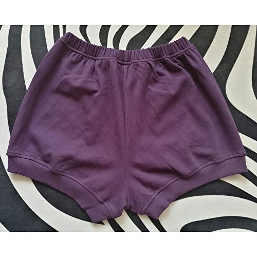 NONE BRANDED LUHAYESA Short de yoga professionnel Iyengar pour femme Rose Tissu doux Coton Iyengar Short, violet foncé, M – vue 3