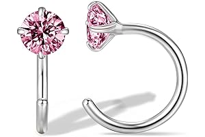 Pink Crystal 14k Gold Plated Huggie Hoop Earrings