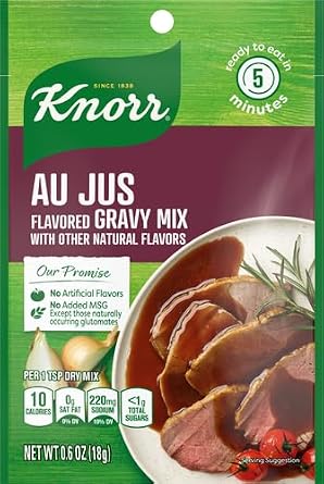 Knorr Gravy Mix For Delicious Easy Meals and Side Dishes Au Jus No Artificial Flavors, No Added MSG 0.6 oz
