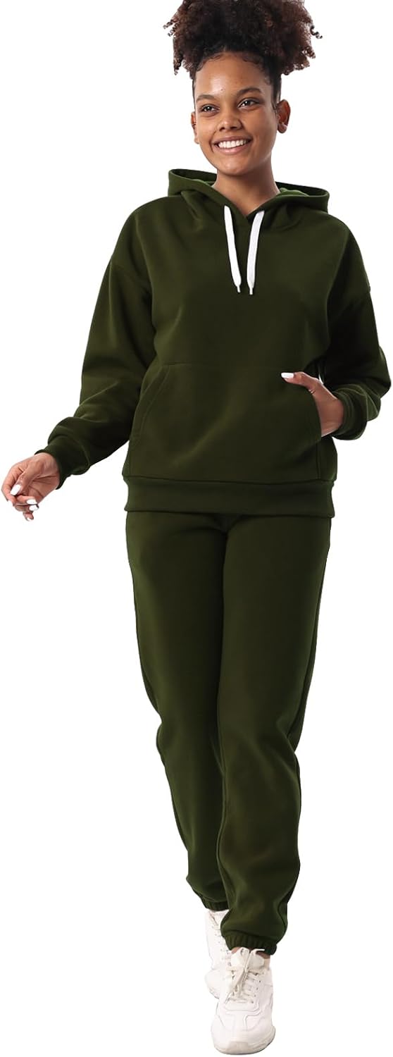 Facitisu 2 Piece Sets for Women Oversized Loungewear Womens sweat suit Hoodies and Sweatpants - Image 4