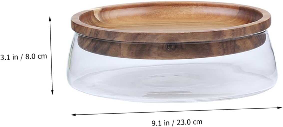 Elegant Double-layer Glass Fruit Storage Box Unique Snack Holder for Home Decoration Transparent Design for Organizing Fruits and Nuts Chic Kitchen Accessory image 2